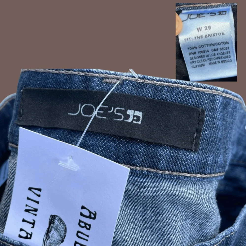 Joe’s The Brixton Jeans | Blue Denim | Size 29 | Mid-Rise Classic